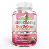 200 mg Elderberry Gummies with Propolis, Echinacea, Vitamin C | 100 Ct